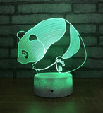 Lampe Panda <br> Effet 3D - Royaume Panda