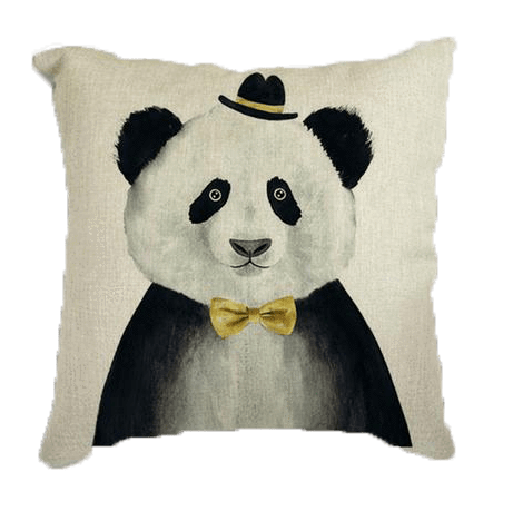Coussin panda <br> Habillé Classe - Royaume Panda