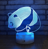 Lampe Panda <br> Effet 3D - Royaume Panda