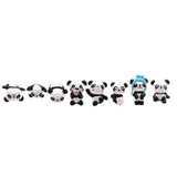 Figurine Panda Kawaii <br> 8 unités - Royaume Panda