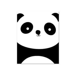 Poster Toile Panda <br> Minimaliste - Royaume Panda