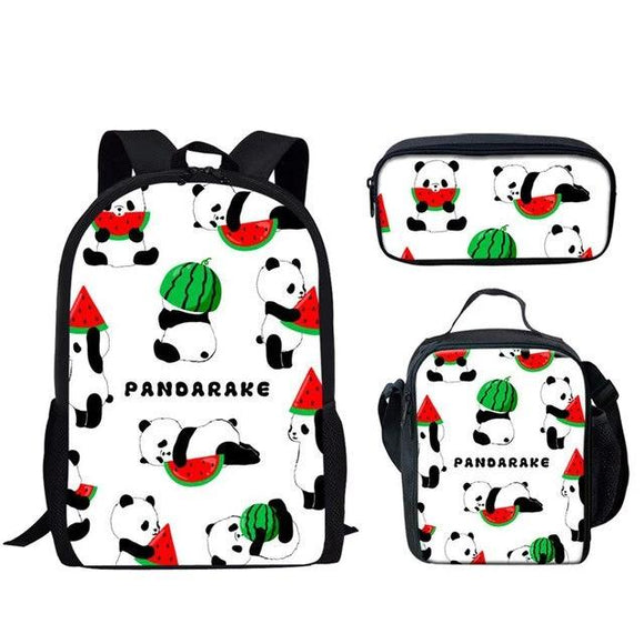 Pack Rentrée Panda (Sac à dos, Trousse, Sacoche) <br> Pandarake - Royaume Panda