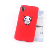 Coque Panda iPhone <br> Petit Bébé (Rouge) - Royaume Panda