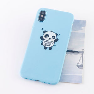 Coque Panda iPhone <br> Petit Bébé (Bleu) - Royaume Panda