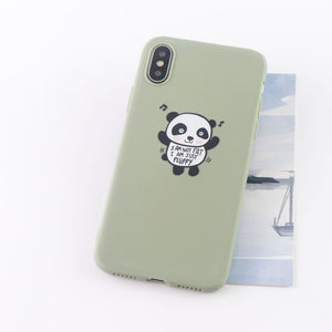 Coque Panda iPhone <br> Petit Bébé (Vert) - Royaume Panda
