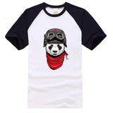 T-Shirt Panda <br> Raglan Aviateur - Royaume Panda