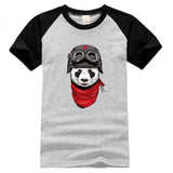 T-Shirt Panda <br> Raglan Aviateur - Royaume Panda