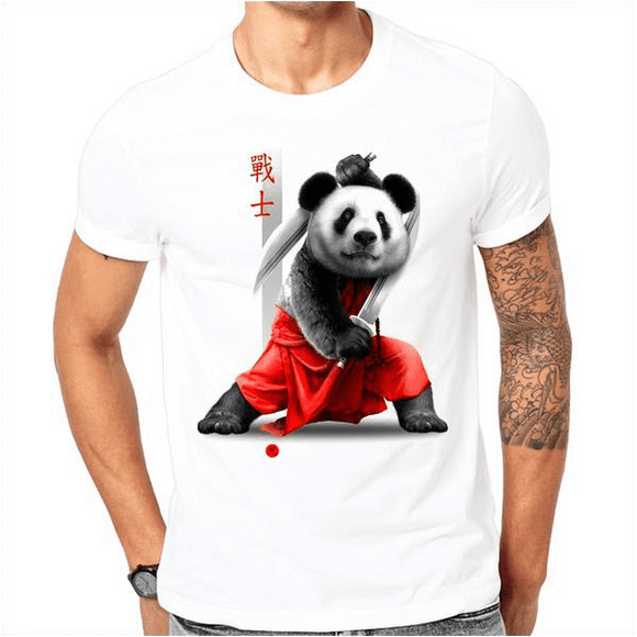 T-Shirt Panda <br> Samouraï - Royaume Panda